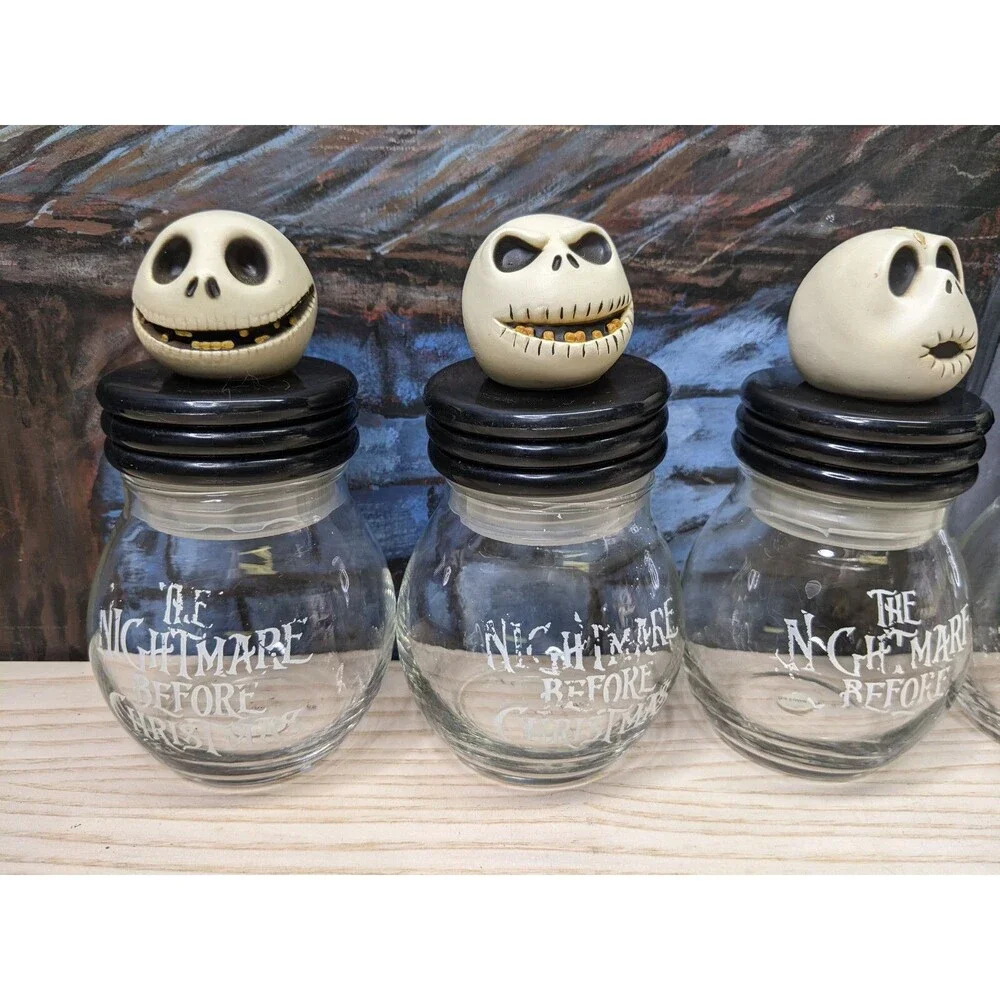 NECA Disney Nightmare Before Christmas Jack7s Head Storage Jars 5pcs Set